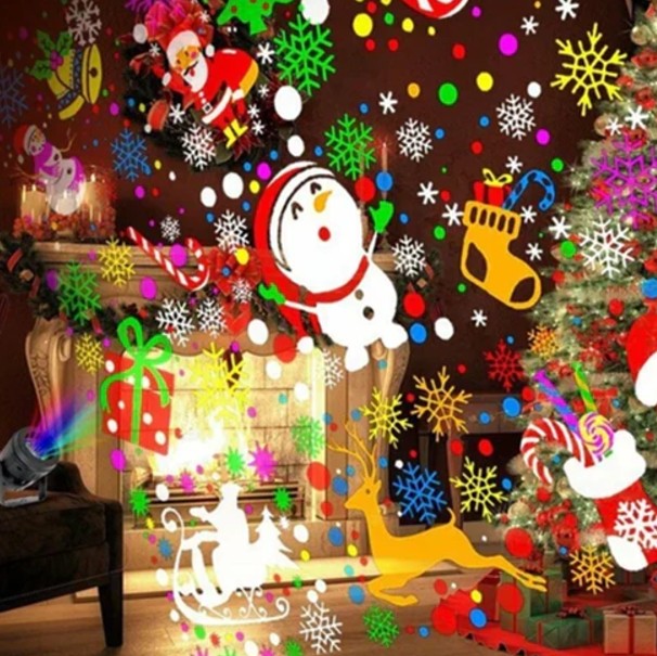 Proyector Navideño con 16 Patrones